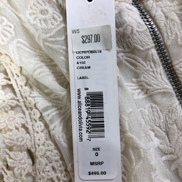 Alice + Olivia Enya Cold Shoulder Lace Dress - Picture 6 of 7